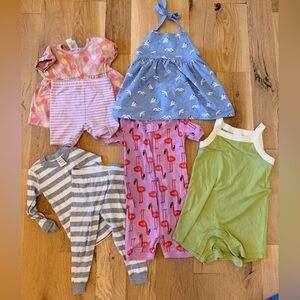 Hanna Andersson Kids Matching Sets - Pink, Blue, Green